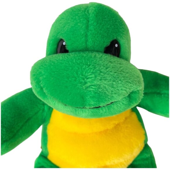 Build A Bear Turtle With Shell Backpack Not Attached Green Yellow Stuffed Animal - Picture 4 of 8